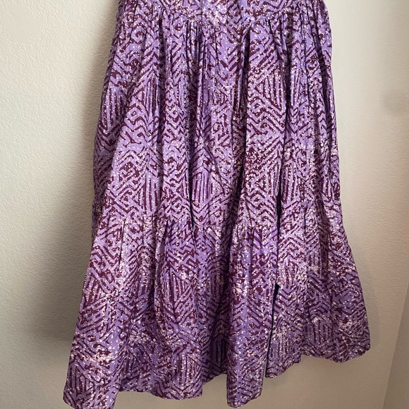 Sika Purple Patterned Midi Skirt - Picture 5 of 5
